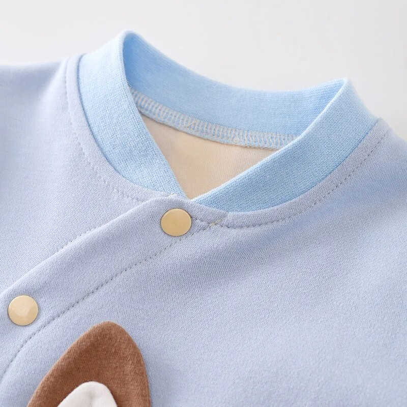 Primăvară și toamnă băieți și fete drăguță pisică de desene animate 3d imprimat bumbac body confortabil cu mânecă lungă