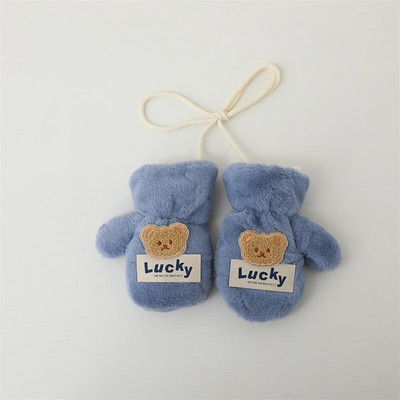 Pehmed Talvised Beebikindad Köiega Cartoon Karu Soojad Täissõrmed Pakseneb 2-6 aastat Lapsed Labakindad Poistele Tüdrukutele Laste Kindad