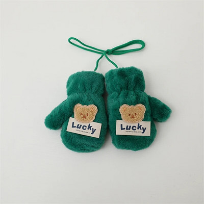 Pehmed Talvised Beebikindad Köiega Cartoon Karu Soojad Täissõrmed Pakseneb 2-6 aastat Lapsed Labakindad Poistele Tüdrukutele Laste Kindad