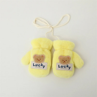 Pehmed Talvised Beebikindad Köiega Cartoon Karu Soojad Täissõrmed Pakseneb 2-6 aastat Lapsed Labakindad Poistele Tüdrukutele Laste Kindad