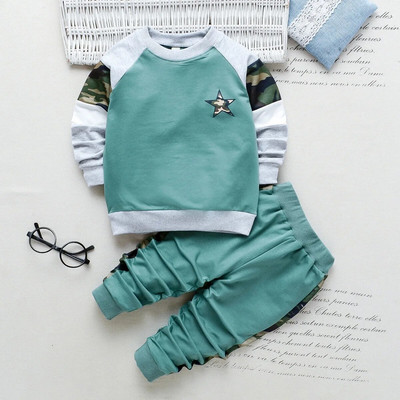 2023 Toamna Copii Băieți Seturi de îmbrăcăminte Copii Litere Print Pulovere Topuri și Pantaloni 2 buc Costume Sport Bebeluși Fete Ținute casual