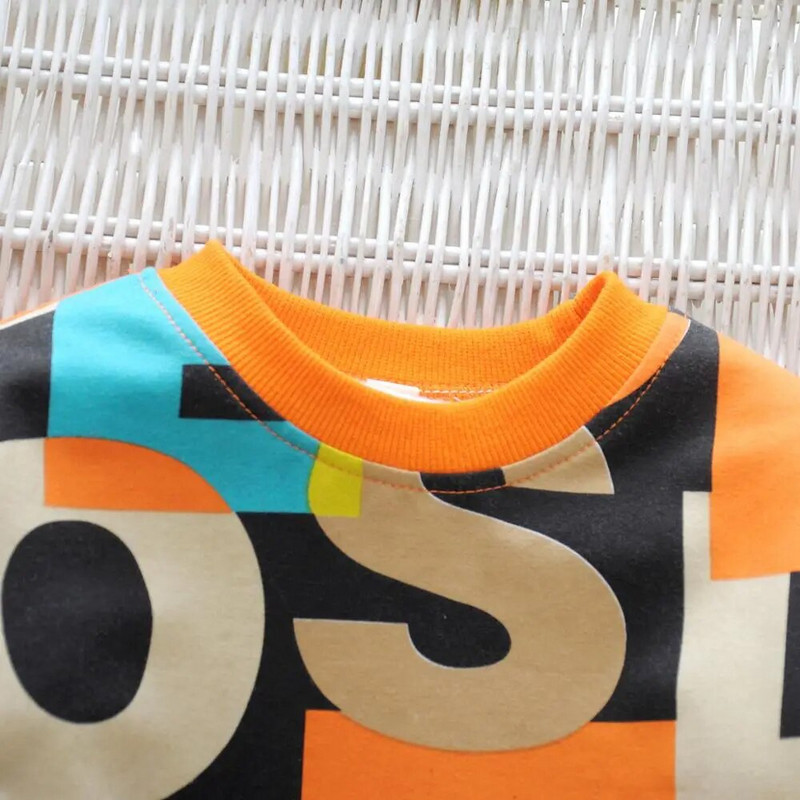 2023 Toamna Copii Băieți Seturi de îmbrăcăminte Copii Litere Print Pulovere Topuri și Pantaloni 2 buc Costume Sport Bebeluși Fete Ținute casual