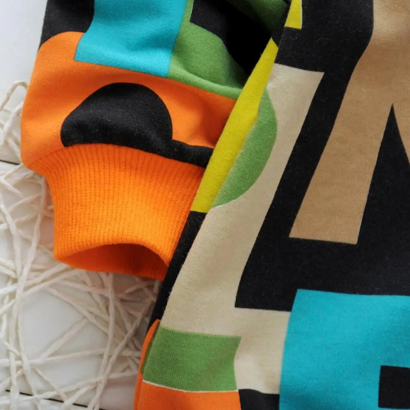 2023 Toamna Copii Băieți Seturi de îmbrăcăminte Copii Litere Print Pulovere Topuri și Pantaloni 2 buc Costume Sport Bebeluși Fete Ținute casual