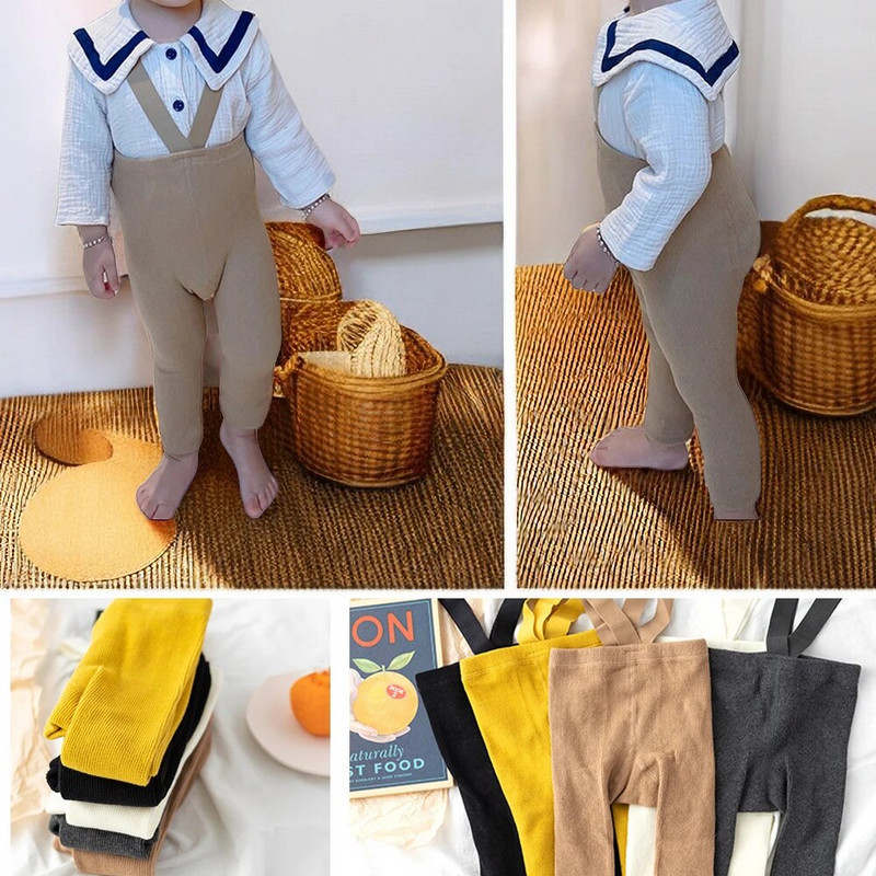 Sügispuuvill Vastsündinud beebitüdruku riided Asjad Sukad Kootud Kõrge vöökohaga Väikelapse Imiku sukkpüksid Poisi Retuusid Beebipüksid