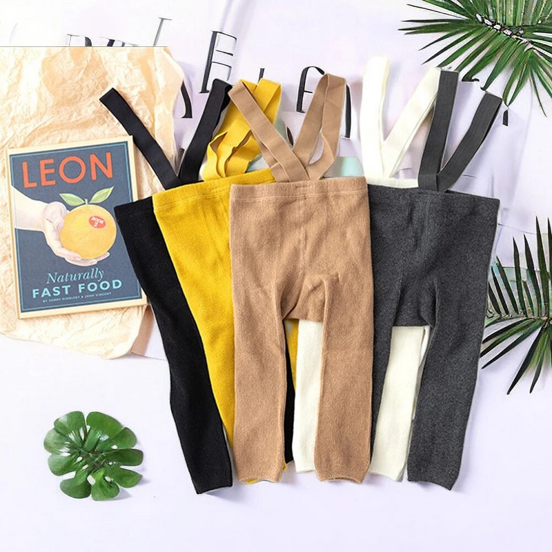 Sügispuuvill Vastsündinud beebitüdruku riided Asjad Sukad Kootud Kõrge vöökohaga Väikelapse Imiku sukkpüksid Poisi Retuusid Beebipüksid