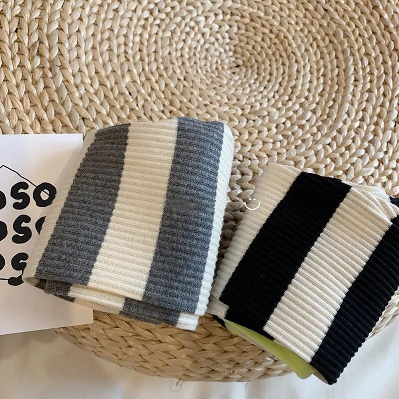 Naujas pavasaris ruduo mergaitei mados dryžuoti antblauzdžiai berniukui kūdikių sujungimas briaunoti laisvalaikio kelnės naujagimiui medvilninės kelnės vaikiški drabužiai