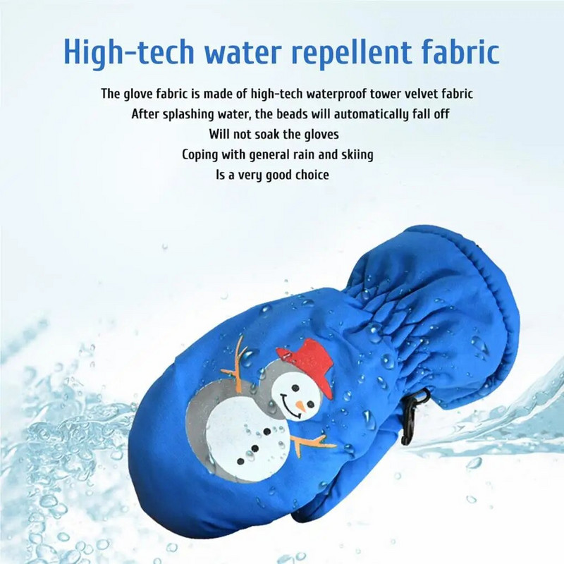 Παιδικά γάντια σκι Παιδικά χειμωνιάτικα γάντια χεριών θερμότερο υπαίθριο ιππασία αγόρια