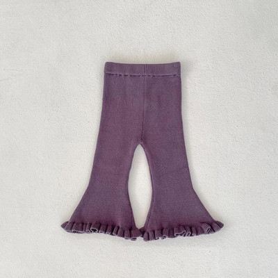 7312 Παιδικό παντελόνι 2023 Φθινόπωρο Νέα τάση μόδας Λεπτό κοριτσίστικο παντελόνι πλεκτό παντελόνι καμπάνα 0-3 ετών Παιδικό παντελόνι παντελόνι