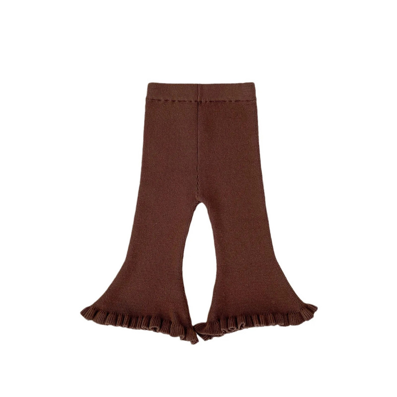 7312 Παιδικό παντελόνι 2023 Φθινόπωρο Νέα τάση μόδας Λεπτό κοριτσίστικο παντελόνι πλεκτό παντελόνι καμπάνα 0-3 ετών Παιδικό παντελόνι παντελόνι