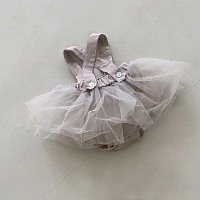 4767B Βρεφικά ρούχα Κοριτσίστικη φούστα 2023 Άνοιξη Καλοκαίρι Κορεάτικη τσάντα για κορίτσια Fart Ρούχα λουράκι Γάζα Φούστα για μωρό ερπυστριοφόρο