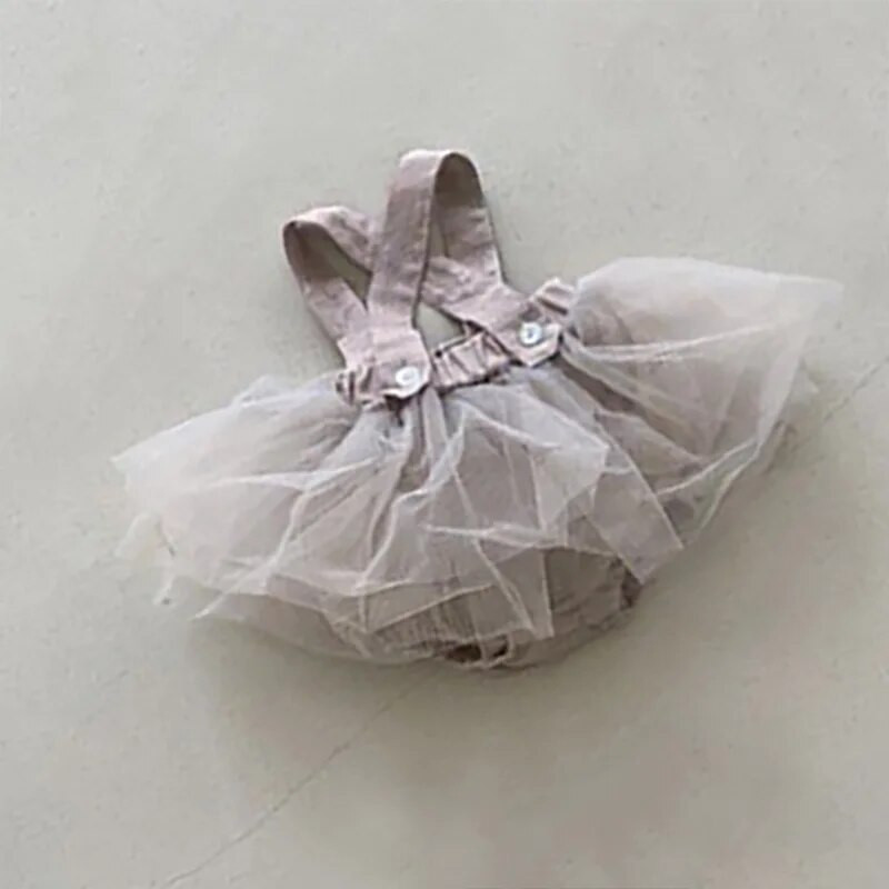 4767B Βρεφικά ρούχα Κοριτσίστικη φούστα 2023 Άνοιξη Καλοκαίρι Κορεάτικη τσάντα για κορίτσια Fart Ρούχα λουράκι Γάζα Φούστα για μωρό ερπυστριοφόρο