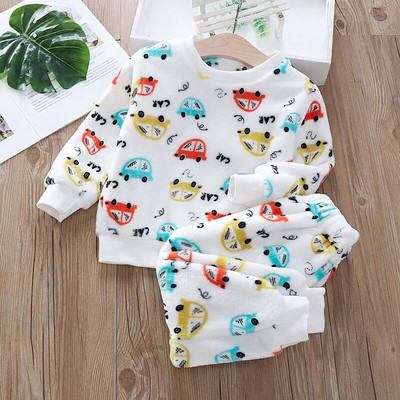 2023 Νέο σετ χειμωνιάτικων πιτζάμες Παιδικά, μωρά, αγόρια, κορίτσια, χοντρές φανέλες, παιδικά, ζεστά υπνοδωμάτια, παιδικά ρούχα για το σπίτι 0-6 ετών