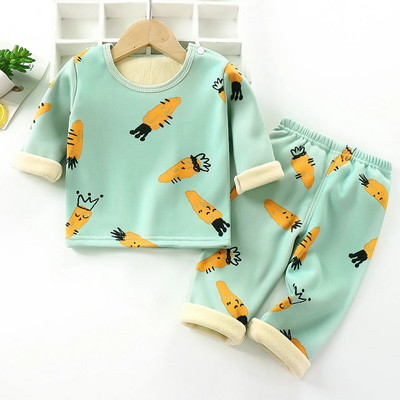 2023 Νέο σετ χειμωνιάτικων πιτζάμες Παιδικά, μωρά, αγόρια, κορίτσια, χοντρές φανέλες, παιδικά, ζεστά υπνοδωμάτια, παιδικά ρούχα για το σπίτι 0-6 ετών