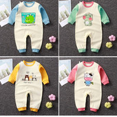 Babanadrág tavaszi újszülött babaruhák lányoknak fiúknak hosszú ujjú kombinék babaruházat fiú gyerek ruhák