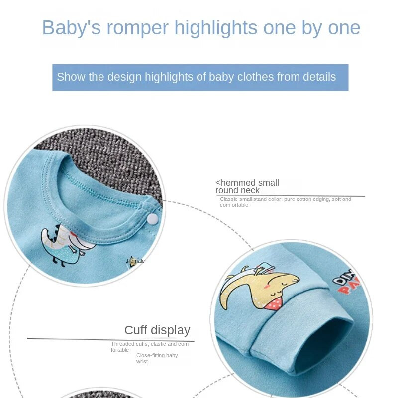 Babanadrág tavaszi újszülött babaruhák lányoknak fiúknak hosszú ujjú kombinék babaruházat fiú gyerek ruhák