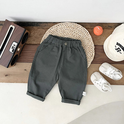 Toamna 2023, pantaloni casual pentru bebeluși, pantaloni solizi pentru copii, pantaloni harem pentru fete, pantaloni elastici pentru sugari, haine pentru copii mici