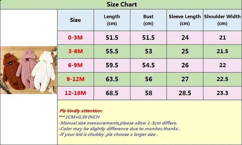 Body pentru nou-născut 0-18 luni pentru nou-născut, băiat, fetiță, hanorac de culoare solidă, salopetă cu mânecă lungă, toamnă și iarnă, salopetă caldă, haine pentru bebeluși