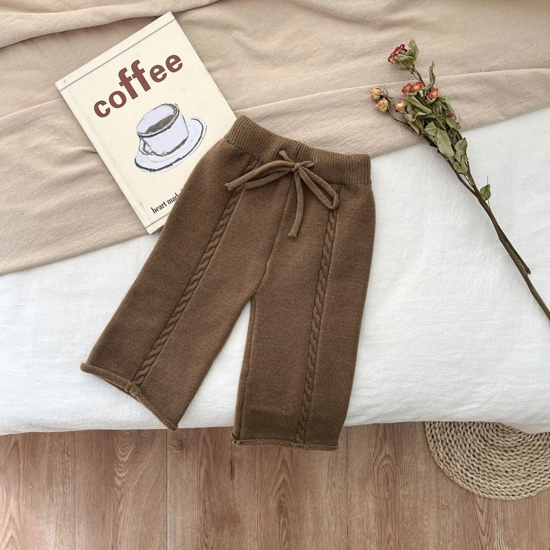 Βρέφος Αγόρι Μωρό Φθινόπωρο Χειμώνας Ρετρό Πλεκτό Κολάν Κοριτσάκι Παιδιά Μασίφ Ζεστό Casual Παντελόνι Νεογέννητο Μόδα Παντελόνι Παιδικά Ρούχα