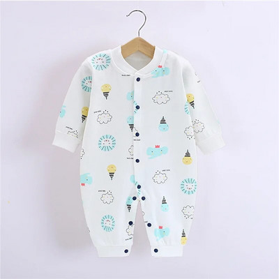 Romperă pentru nou-născuți din bumbac Haine pentru fetiță Costum pentru nou-născut băiat 0 12 luni Articole Salopete pentru copii Body-uri Îmbrăcăminte într-o singură piesă