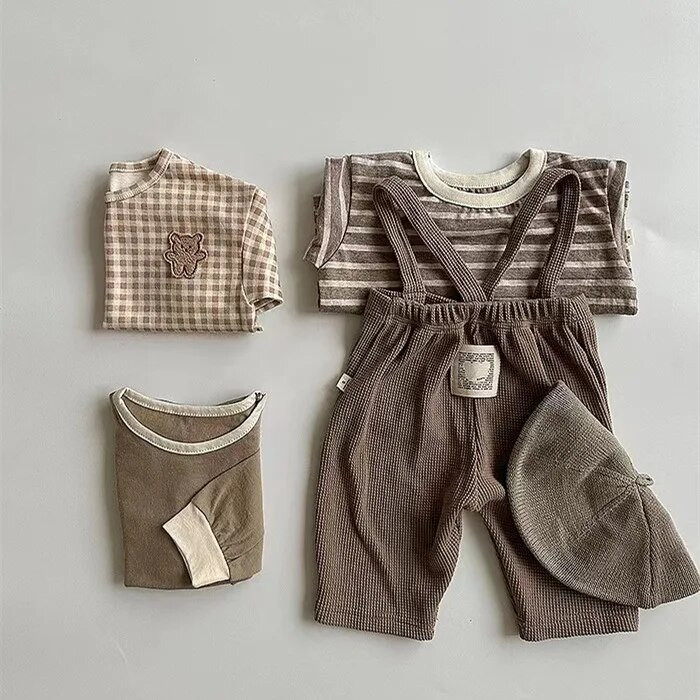 4866B Pantaloni pentru bebeluși Pantaloni cu bretele pentru băieți 2023 Primăvară și toamnă pentru bebeluși cu bretele elastice Pantaloni cu bretele elastice pentru fete.