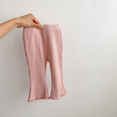 MILANCEL, primăvară 2023, haine noi pentru bebeluși, pantaloni evazați pentru copii mici, pantaloni uni pentru fete