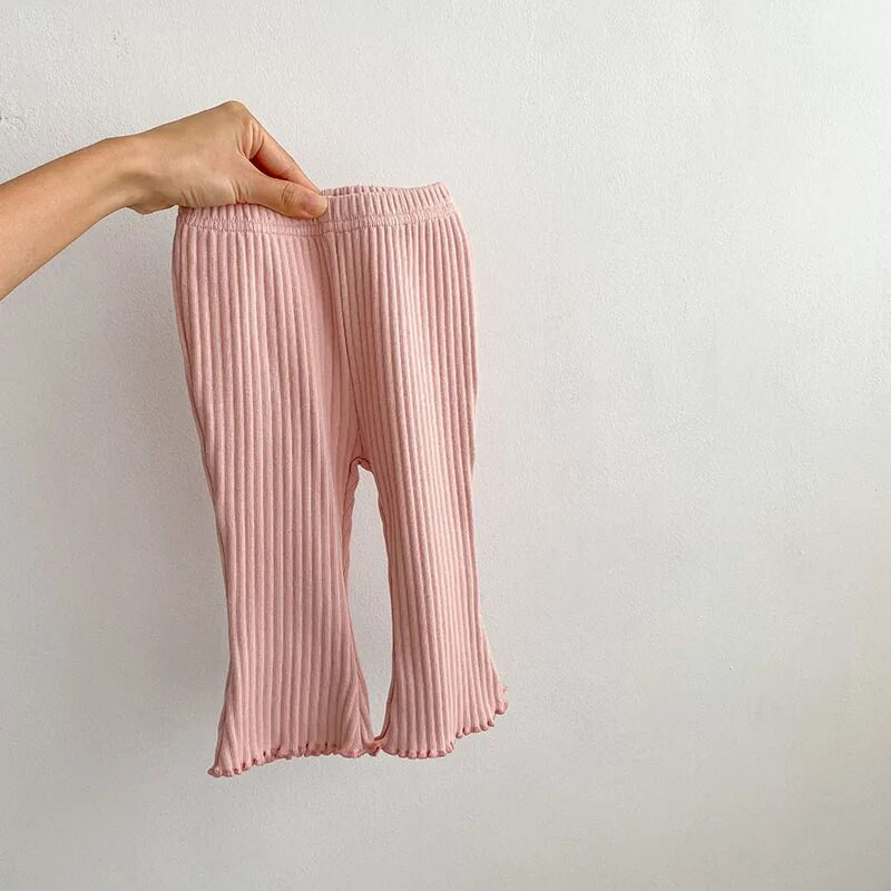 MILANCEL, primăvară 2023, haine noi pentru bebeluși, pantaloni evazați pentru copii mici, pantaloni uni pentru fete