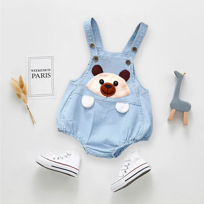 IENENS Copii Pulovere pentru bebeluși Băieți Fete Haine Pantaloni Pantaloni scurți de blugi Blugi Salopete pentru copii mici Salopete pentru nou-născut Îmbrăcăminte Pantaloni
