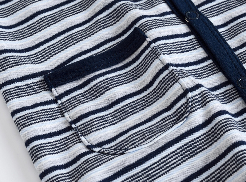 Νέα Φθινοπωρινά χειμωνιάτικα Βρεφικά Ρούχα Νεογέννητα Βαμβακερά Ριγέ Κινούμενα Σχέδια Μακρυμάνικη φόρμα για αγοράκι Ρόπα Ρούχα