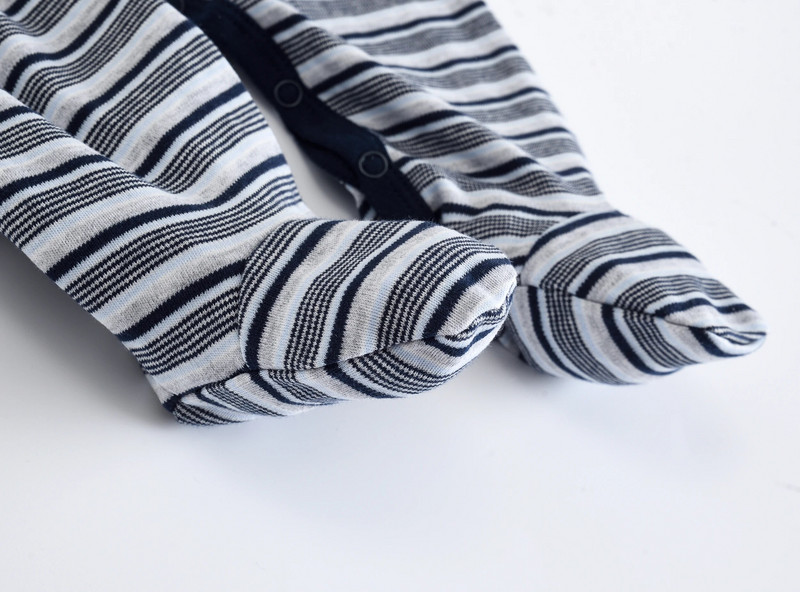 Νέα Φθινοπωρινά χειμωνιάτικα Βρεφικά Ρούχα Νεογέννητα Βαμβακερά Ριγέ Κινούμενα Σχέδια Μακρυμάνικη φόρμα για αγοράκι Ρόπα Ρούχα