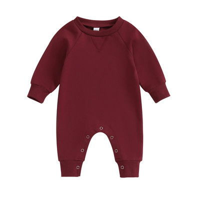 ma&baby 0-18M nou-născut nou-născut bebeluș băiat fată salopetă culoare solidă cu mânecă lungă salopetă casual toamnă primăvară îmbrăcăminte pentru copii