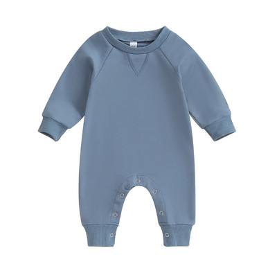 ma&baby 0-18M nou-născut nou-născut bebeluș băiat fată salopetă culoare solidă cu mânecă lungă salopetă casual toamnă primăvară îmbrăcăminte pentru copii