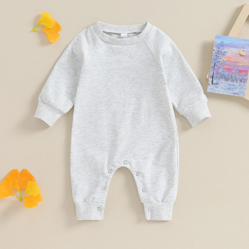 ma&baby 0-18M nou-născut nou-născut bebeluș băiat fată salopetă culoare solidă cu mânecă lungă salopetă casual toamnă primăvară îmbrăcăminte pentru copii