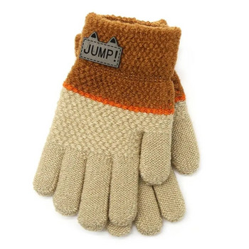 Παιδικά γάντια πλεκτά γάντια χοντρά ζεστά γάντια μαλακά παιδικά γάντια αγόρια για κορίτσια γάντια χοντρά κρατήστε ζεστά γάντια για 4-7 χρόνια
