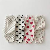 Бебешки панталони от органичен памук, новородени малки деца, есен, пролет, лято, зима, сладък принт, меки дрехи от муселин, панталони, панталони, капри