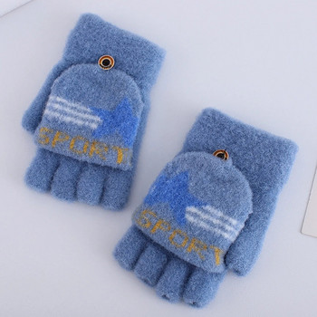 Χειμερινά γάντια Παιδικά Παιδικά Γάντια Παιδικά Χειμώνας Ζεστός Γλυκό Πλεκτό Πλεκτό Πλεκτό Γάντια χωρίς δάχτυλα Γάντια варежки детские