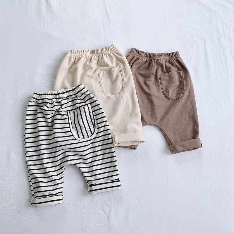 Baby Simple Solid κολάν για κορίτσια All-match Ριγέ Skinny Παντελόνι Παιδικό Βαμβακερό Elasticity Slim Παντελόνι Newborn Boy Stretch Παντελόνι