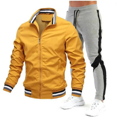 Set jachetă + pantaloni alergare sport îmbrăcăminte bărbătească