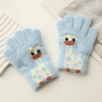 Ръкавици за деца Зимни ръкавици Детски зимни ръкавици Детски еластични топли ръкавици Момчета или момичета Плетени ръкавици Перчатки Рукавички