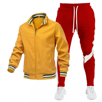 2023 Nou set de jachete de golf pentru bărbați pentru sporturi în aer liber Set de golf rezistent la vânt, ușor, respirabil, cu fermoar, jachetă de pescuit, set cald confortabil.