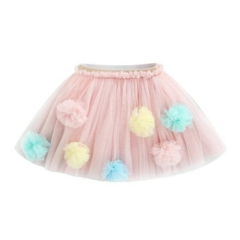 ma&baby 0-3 години Новородени бебета Малки деца Бебешки момичета Skrits Tulle Pom Pom Tutu Парти поли Костюми за рожден ден D01