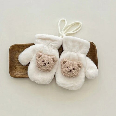 Faux Fur Χειμερινά παιδικά γάντια Bear Halter αρνί μαλλί Παιδικά γάντια Παχύ ζεστό Παιδί Κορίτσια Αγόρια Γάντια Βρεφικά αξεσουάρ 3-8 ετών