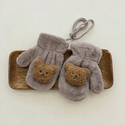 Faux Fur Χειμερινά παιδικά γάντια Bear Halter αρνί μαλλί Παιδικά γάντια Παχύ ζεστό Παιδί Κορίτσια Αγόρια Γάντια Βρεφικά αξεσουάρ 3-8 ετών