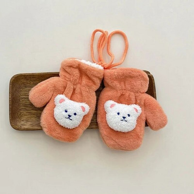 Faux Fur Χειμερινά παιδικά γάντια Bear Halter αρνί μαλλί Παιδικά γάντια Παχύ ζεστό Παιδί Κορίτσια Αγόρια Γάντια Βρεφικά αξεσουάρ 3-8 ετών