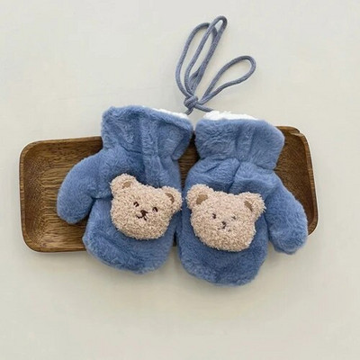 Faux Fur Χειμερινά παιδικά γάντια Bear Halter αρνί μαλλί Παιδικά γάντια Παχύ ζεστό Παιδί Κορίτσια Αγόρια Γάντια Βρεφικά αξεσουάρ 3-8 ετών