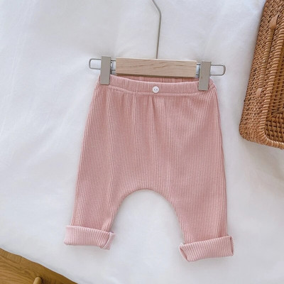 Toamnă Iarnă Pantaloni pentru bebeluși Pantaloni casual din bumbac elastic în talie Copii Băieți Fete Leggings Îmbrăcăminte Copii Pantaloni pentru sugari
