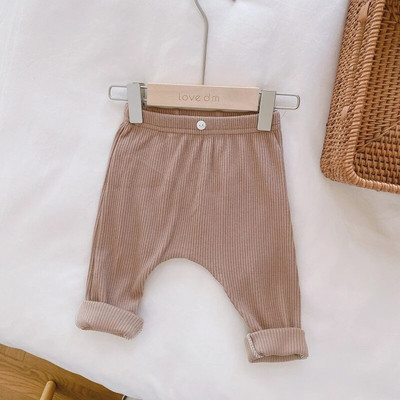 Toamnă Iarnă Pantaloni pentru bebeluși Pantaloni casual din bumbac elastic în talie Copii Băieți Fete Leggings Îmbrăcăminte Copii Pantaloni pentru sugari