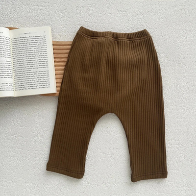 7739 Beebipüksid 2023 Sügis, uus lihtne mood Baby Boy püksid Keermega püksid Retuusid 0–3 aasta vanused tüdrukute püksid