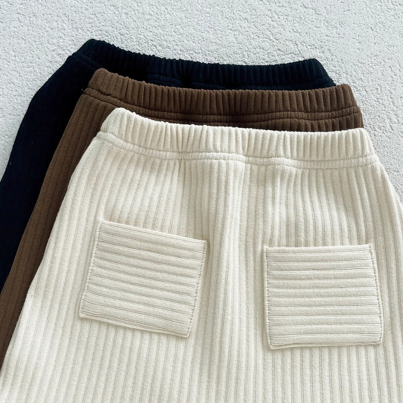 7739 Beebipüksid 2023 Sügis, uus lihtne mood Baby Boy püksid Keermega püksid Retuusid 0–3 aasta vanused tüdrukute püksid