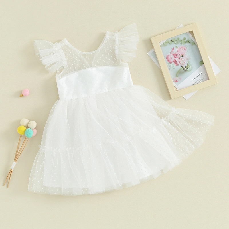 ma&baby 3M-3Y nou-născut nou-născut bebeluș fetițe rochie prințesă tul tutu petrecere nuntă rochii aniversare pentru fetiță D05