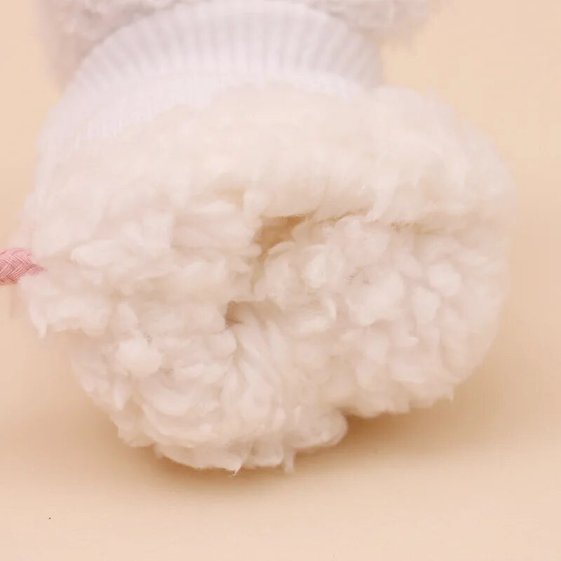 Multifilm Karu Lapsed Kaela Rippuvad Kinnas Paks Plush Halterneck Kindad Beebi Talvine Käesoojendaja Pehme Lambafliisist Laste Kindad